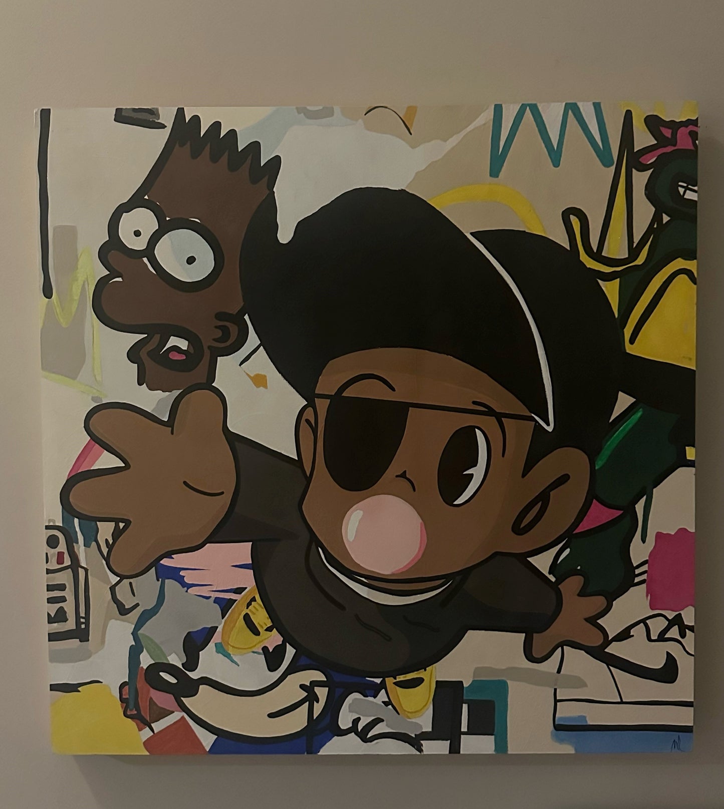Marly McFly - "Take My Hand" - 36x36 Original Painting