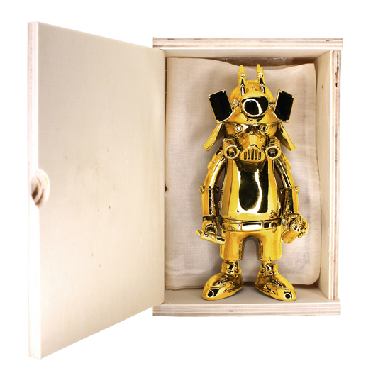 DR76 Ouroboros GOLD CHROME 6" by Dragon76 x Martian Toys