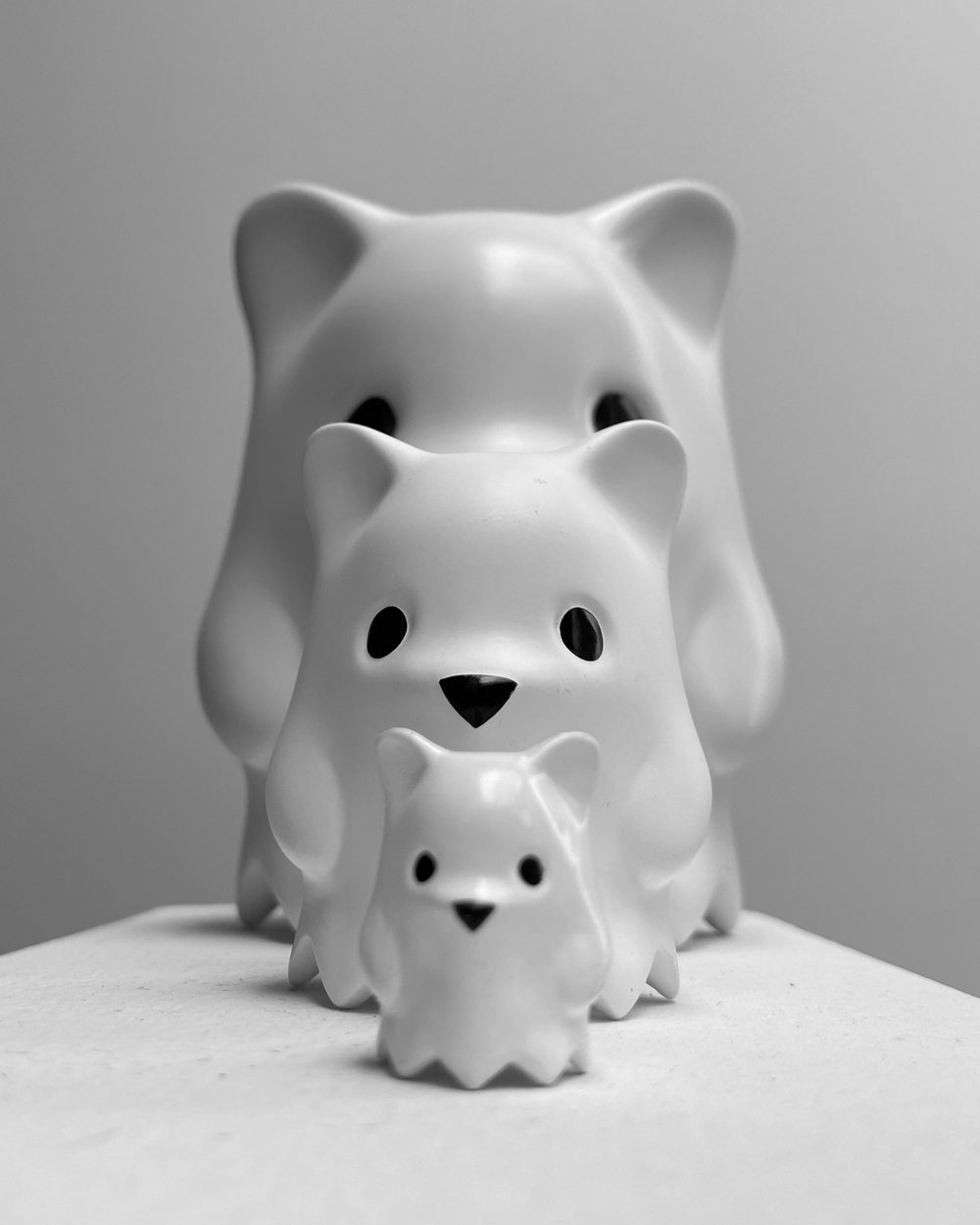 XL GHOST BEAR (Matte White) by Luke Chueh x Munkey King