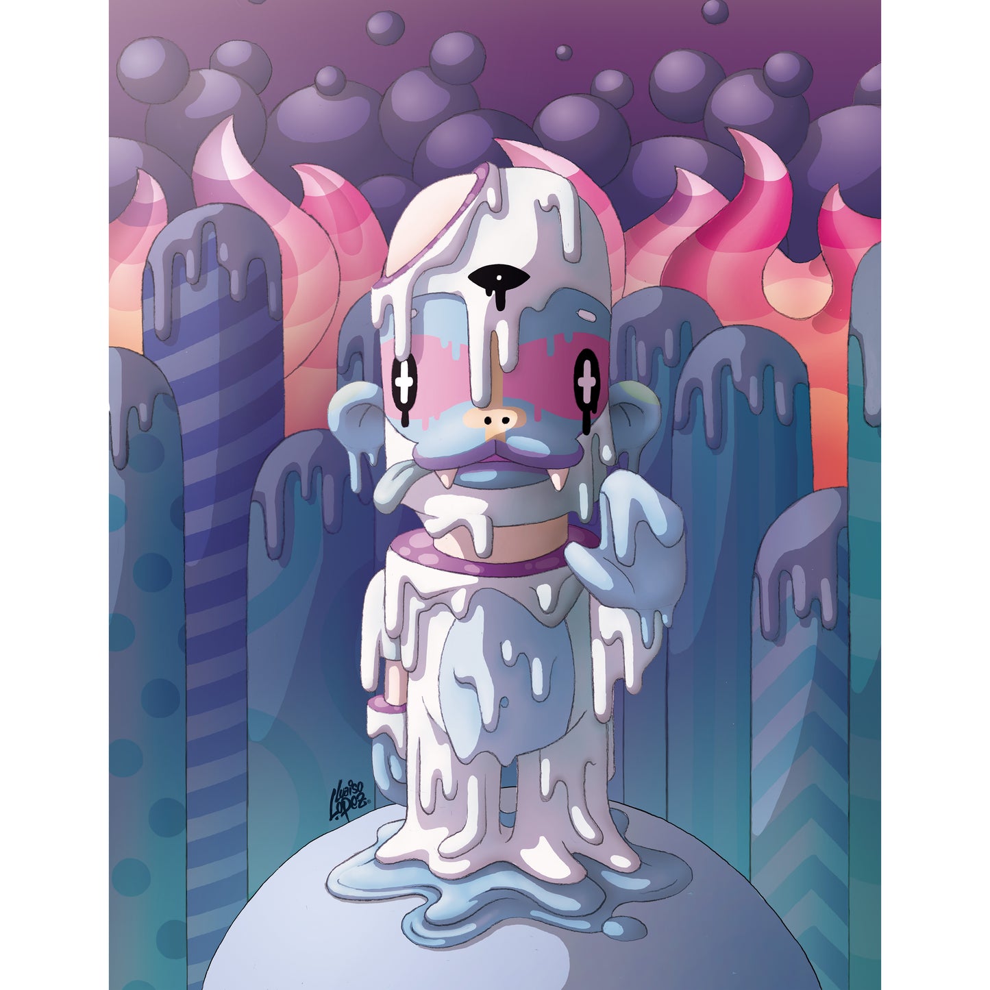 WorldWarYeti - Luaiso Lopez Print