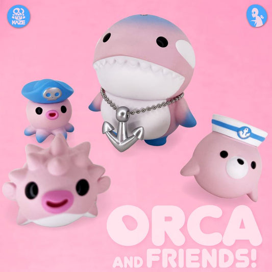 Orca & Friends PINK by Kaze Tee x Martian Toys