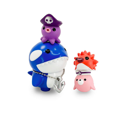 Orca & Friends DARK BLUE by Kaze Tee  x  Martian Toys
