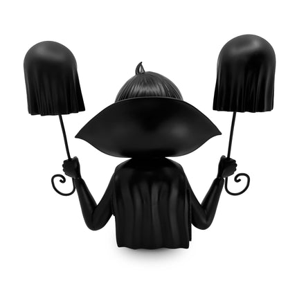"George’s Halloween Portrait" Vinyl Art Sculpture MATTE BLACK  by  Tara McPherson  x  Martian Toys