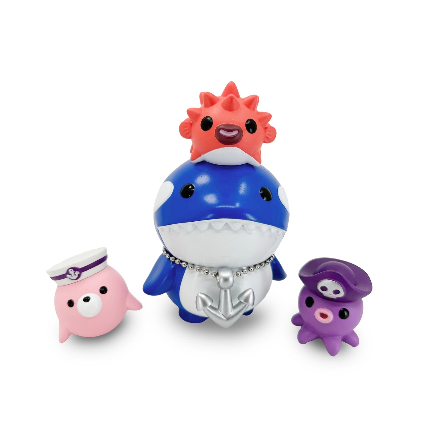 Orca & Friends DARK BLUE by Kaze Tee  x  Martian Toys