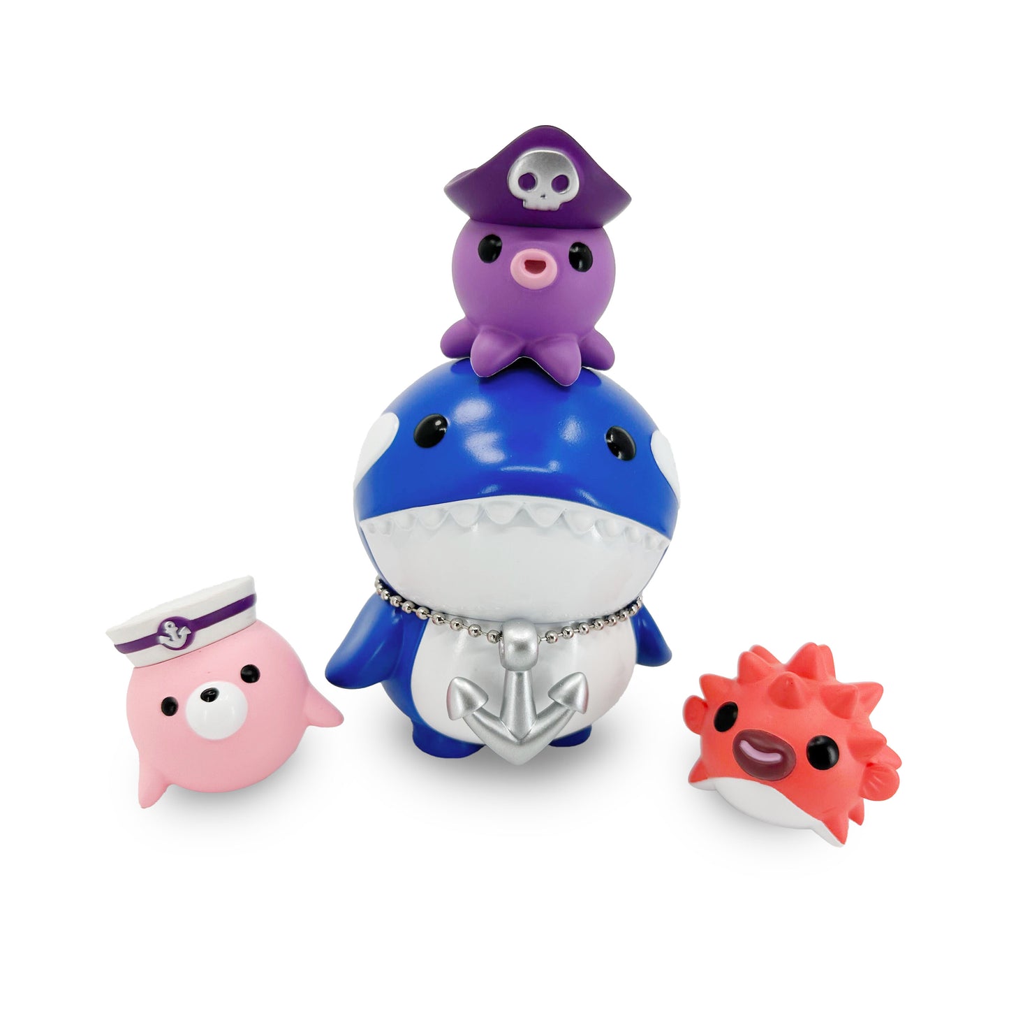Orca & Friends DARK BLUE by Kaze Tee  x  Martian Toys