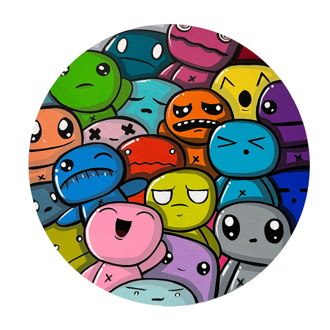 Circles&Squares - Zukie - "Facial Expressions Rainbow Circle"