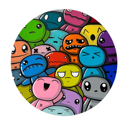 Circles&Squares - Zukie - "Facial Expressions Rainbow Circle"