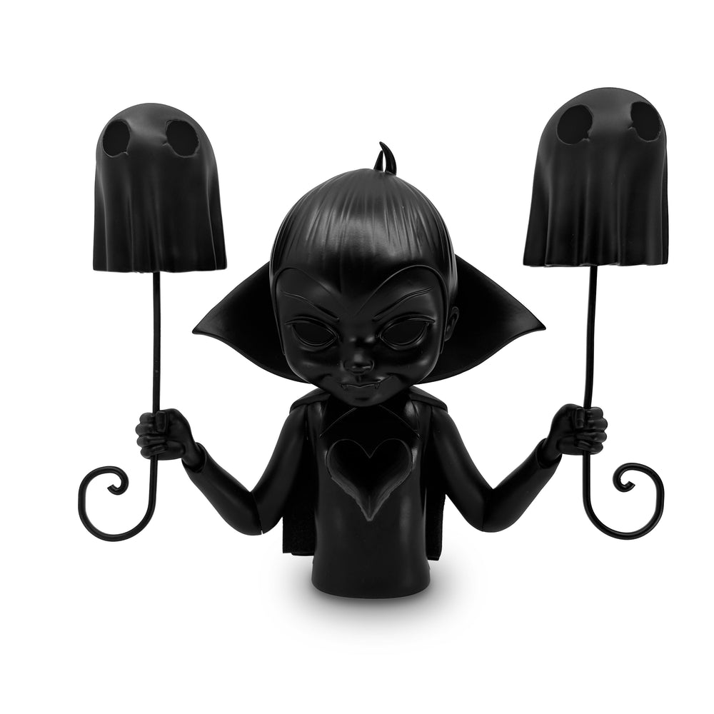 "George’s Halloween Portrait" Vinyl Art Sculpture MATTE BLACK  by  Tara McPherson  x  Martian Toys