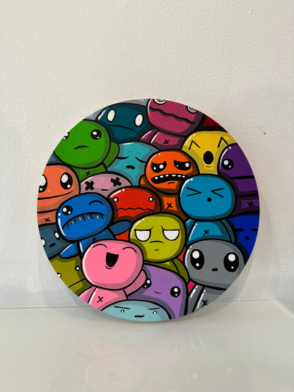 Circles&Squares - Zukie - "Facial Expressions Rainbow Circle"