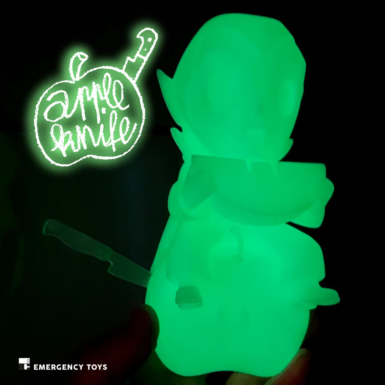 Apple Knife GLOW IN DARK EDITION the Vegan Vampire by Emergency Toys