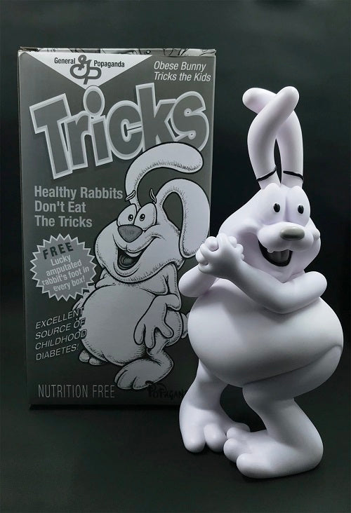 "Tricky the Obese Rabbit" Monotone by Ron English
