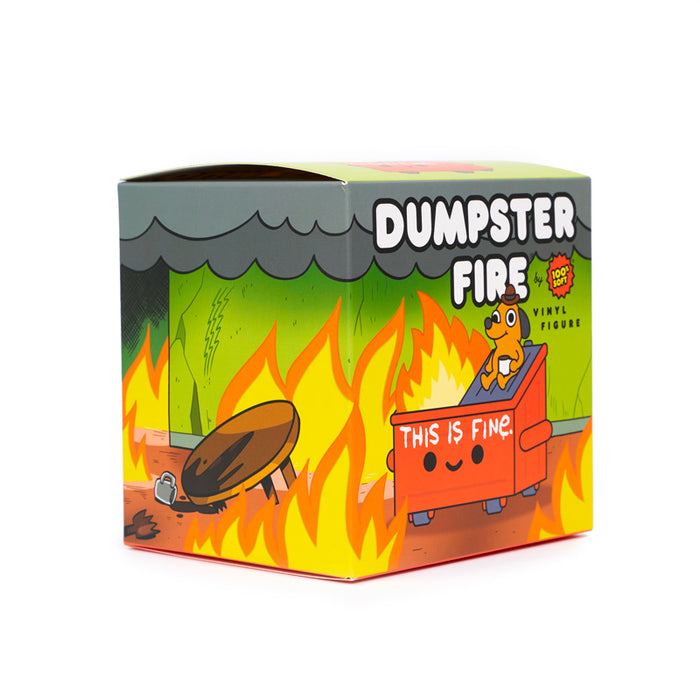 "This is Fine" Dumpster Fire by 100% Soft