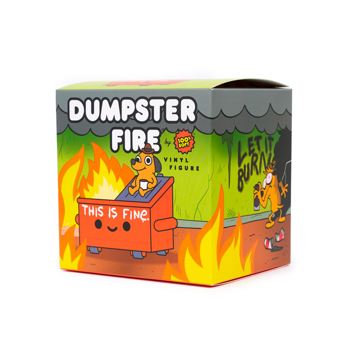 "This is Fine" Dumpster Fire by 100% Soft