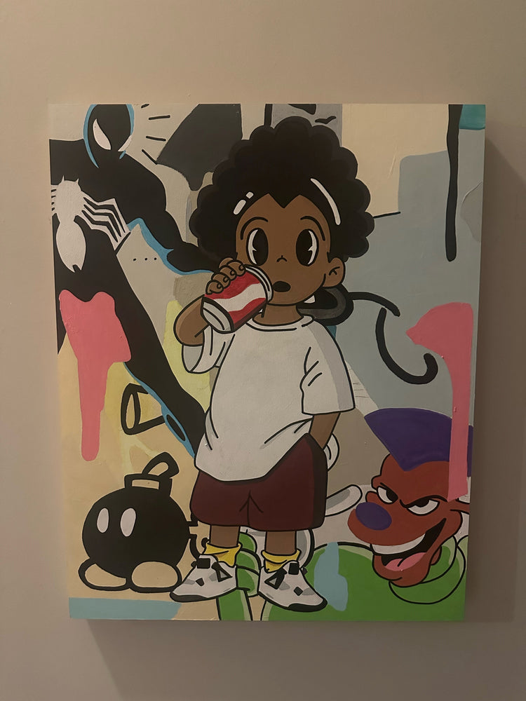 Marly McFly - "Miles" - 24x30 Original Painting