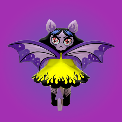 Midnight Moon Bat Series 2 by Nightly Made x Martian Toys