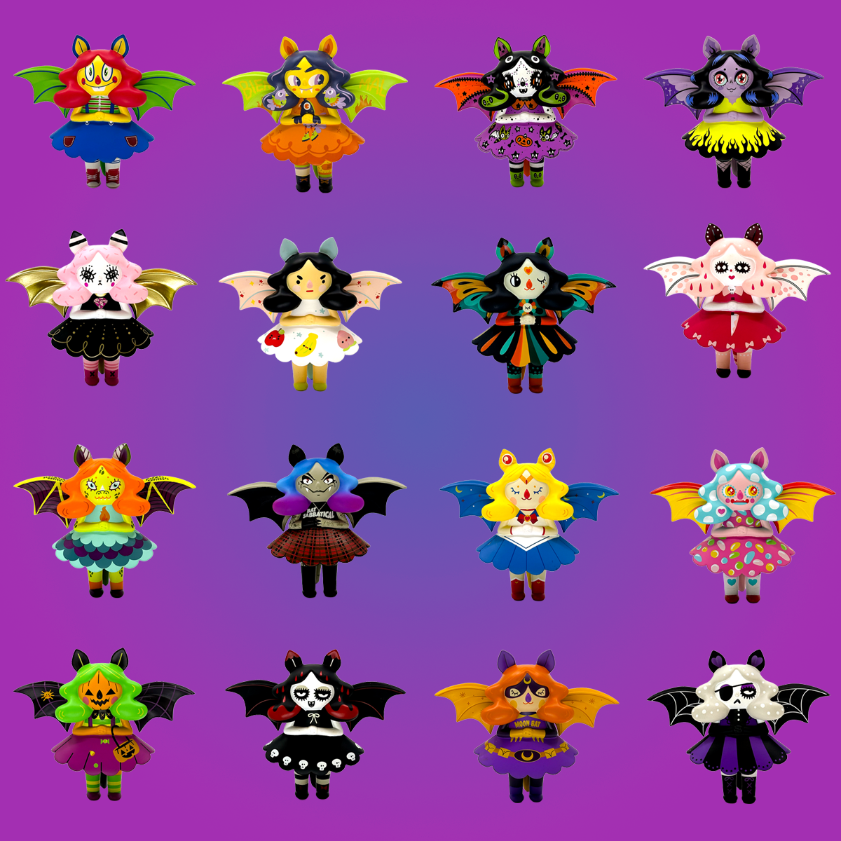 Midnight Moon Bat Series 2 by Nightly Made x Martian Toys