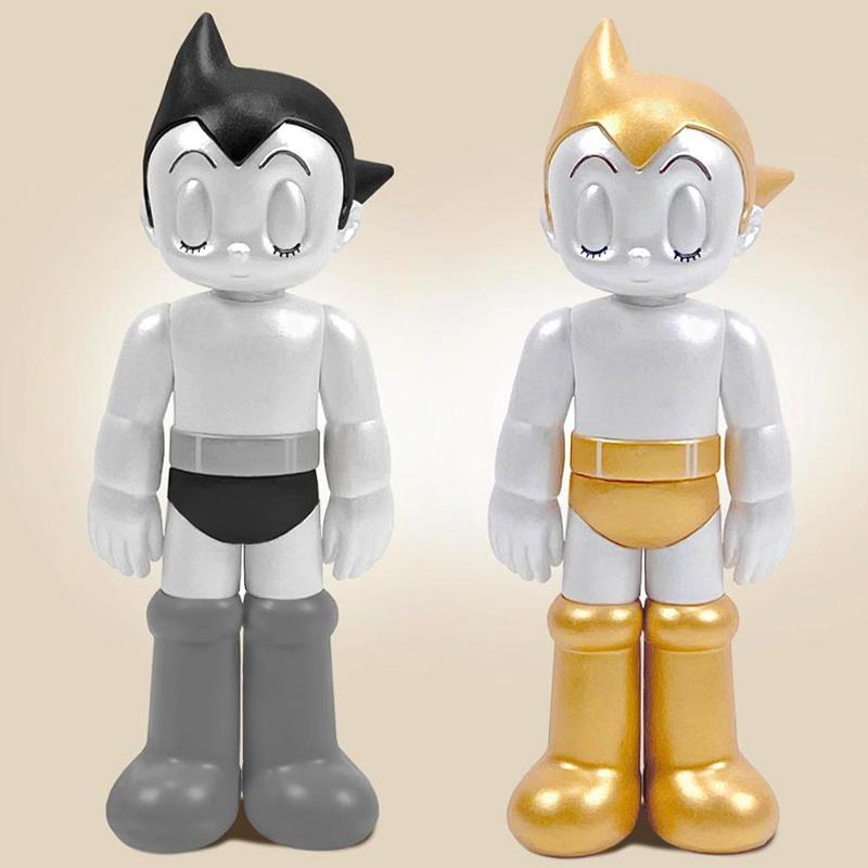 Astro Boy PVC 5" Closed Eyes (Gold & Silver 2-Pack) Ed.  by  TokyoToy  x  ToyQube
