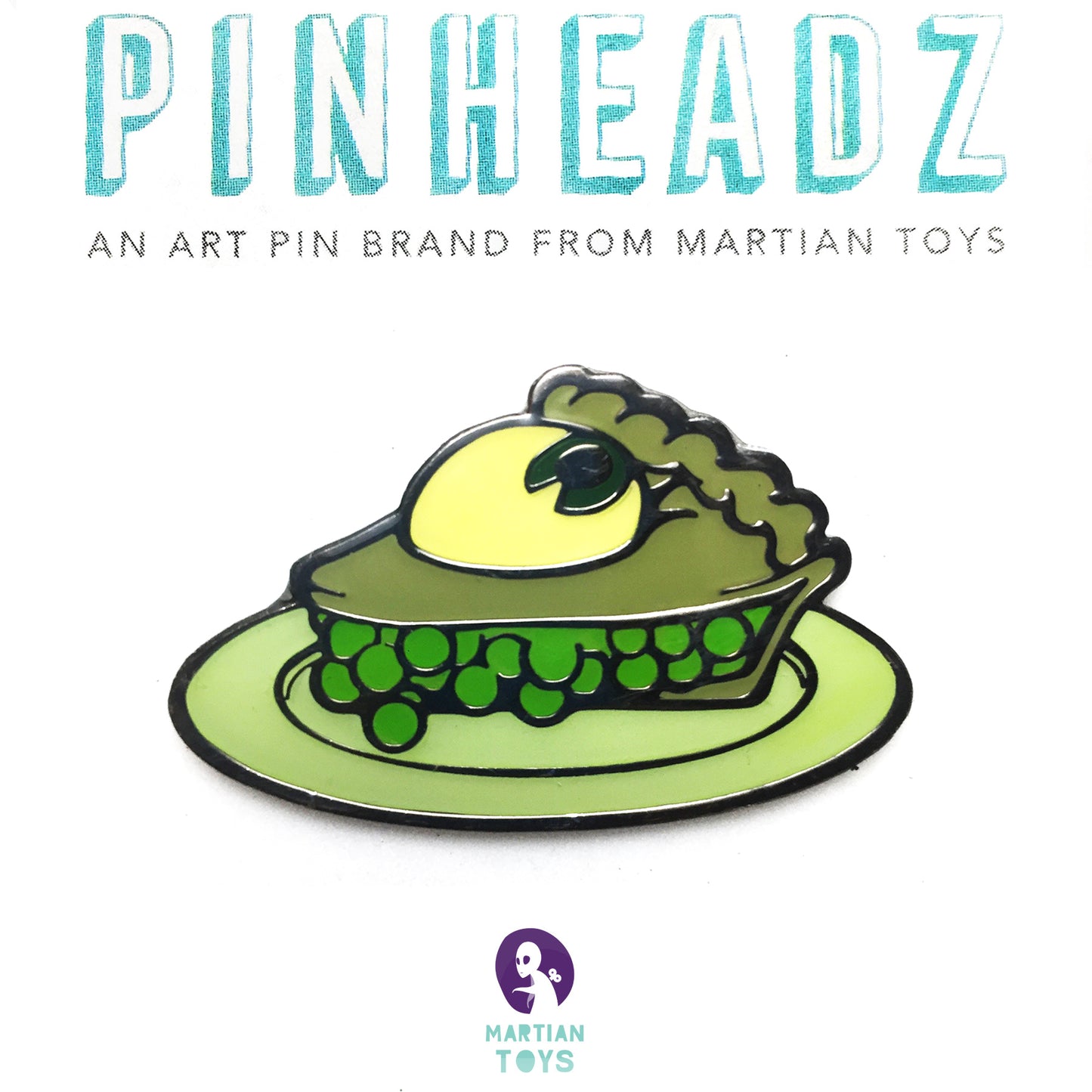 Pinheadz - Nouar - Atomic Green Pie Enamel Pins