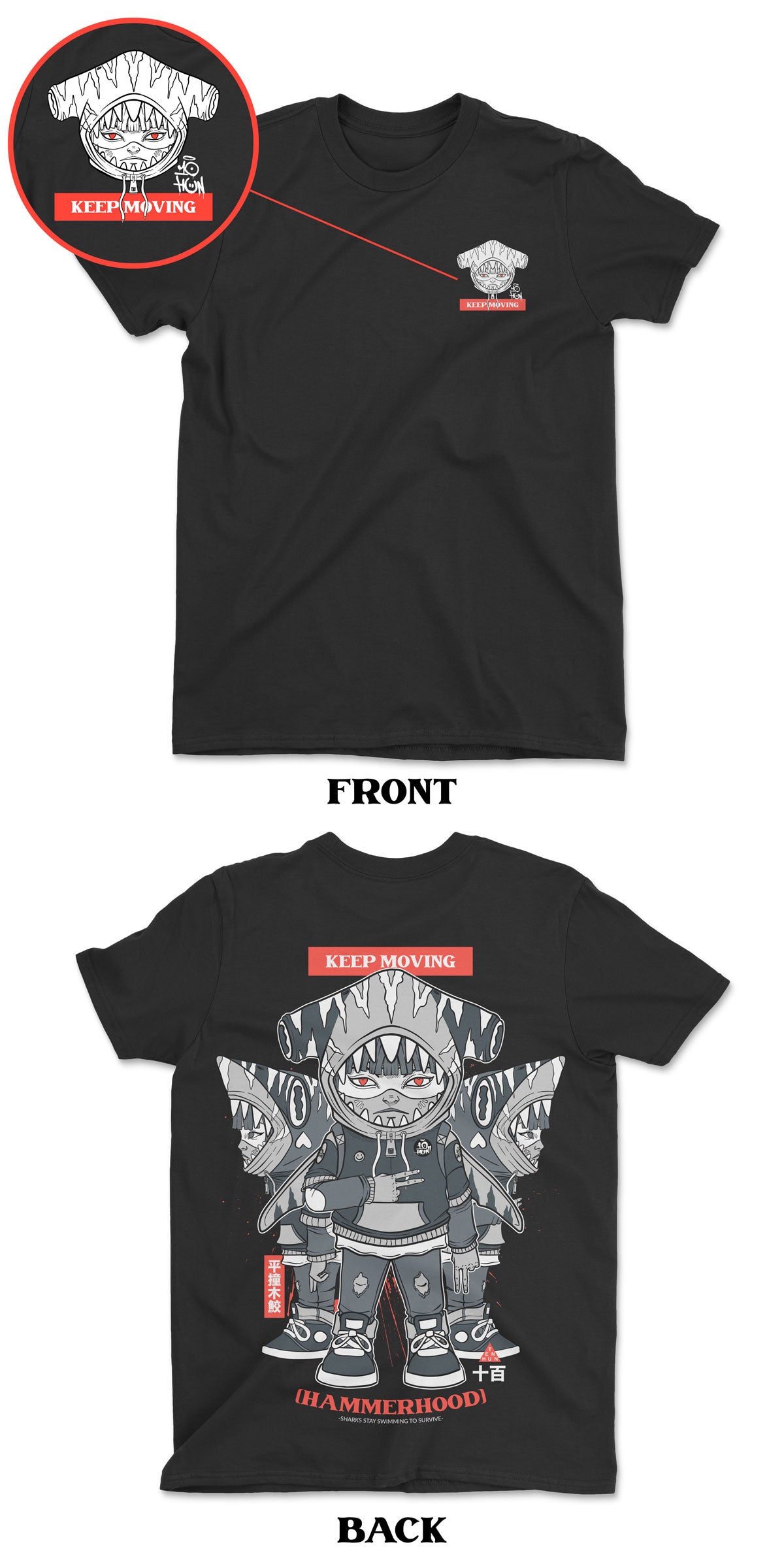 HammerHood T-SHIRT by Ten Hundred x Martian Toys