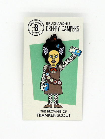 MonsterBeachParty  -  Frankenscout Enamel Pins by Bruckaroni