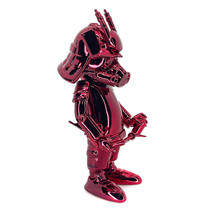 DR76 Ouroboros RED WINE CHROME 6" by  Dragon76  x  Martian Toys