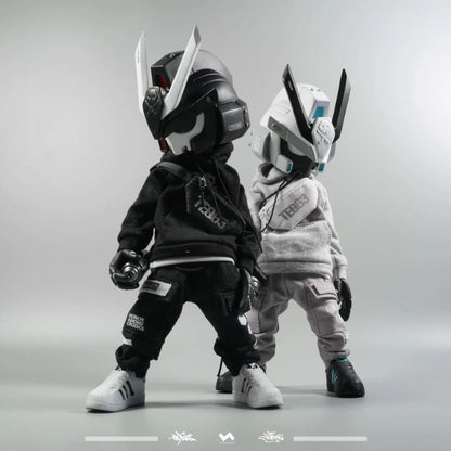 1:8 TEQ63 ACTION FIGURES 8" 2GO Series #1 OG Black + Ghost White by JT Studio x Quiccs