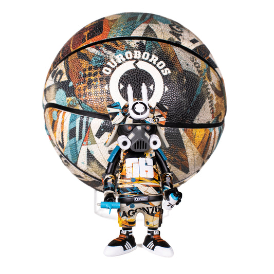 DR76 6inch Figure + Basketball "Abstract" BUNDLE  by  Dragon76  x  Martian Toys