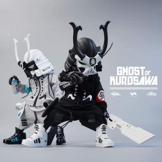 1:8 GHOST OF KUROSAWA ACTION FIGURES 8" 2GO Series #2 Kurosawa Original Black + Kurosawa White Ghost