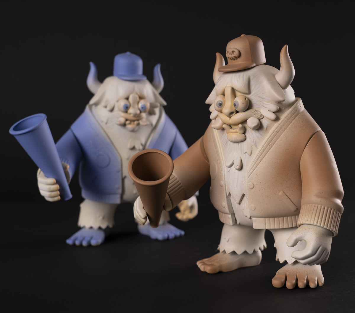 Lumuhaki Mr. Mitote "Horns Yeti Brown or Blue" — Martian Toys