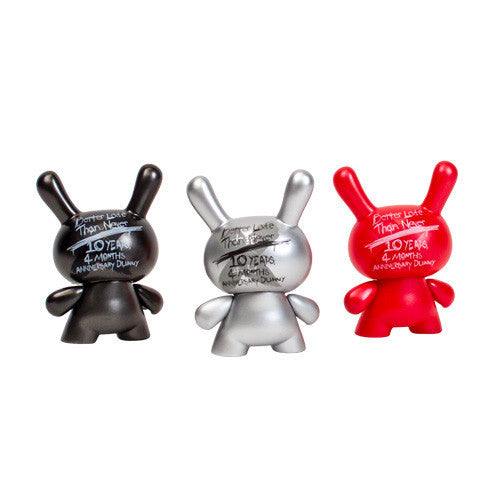 10th Anniversary 3" Dunny -  Black, Silver or Red