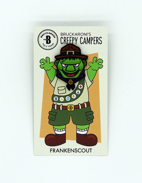 MonsterBeachParty  -  Frankenscout Enamel Pins by Bruckaroni