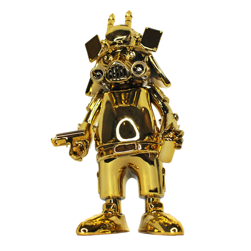 DR76 Ouroboros GOLD CHROME 6" by  Dragon76  x  Martian Toys