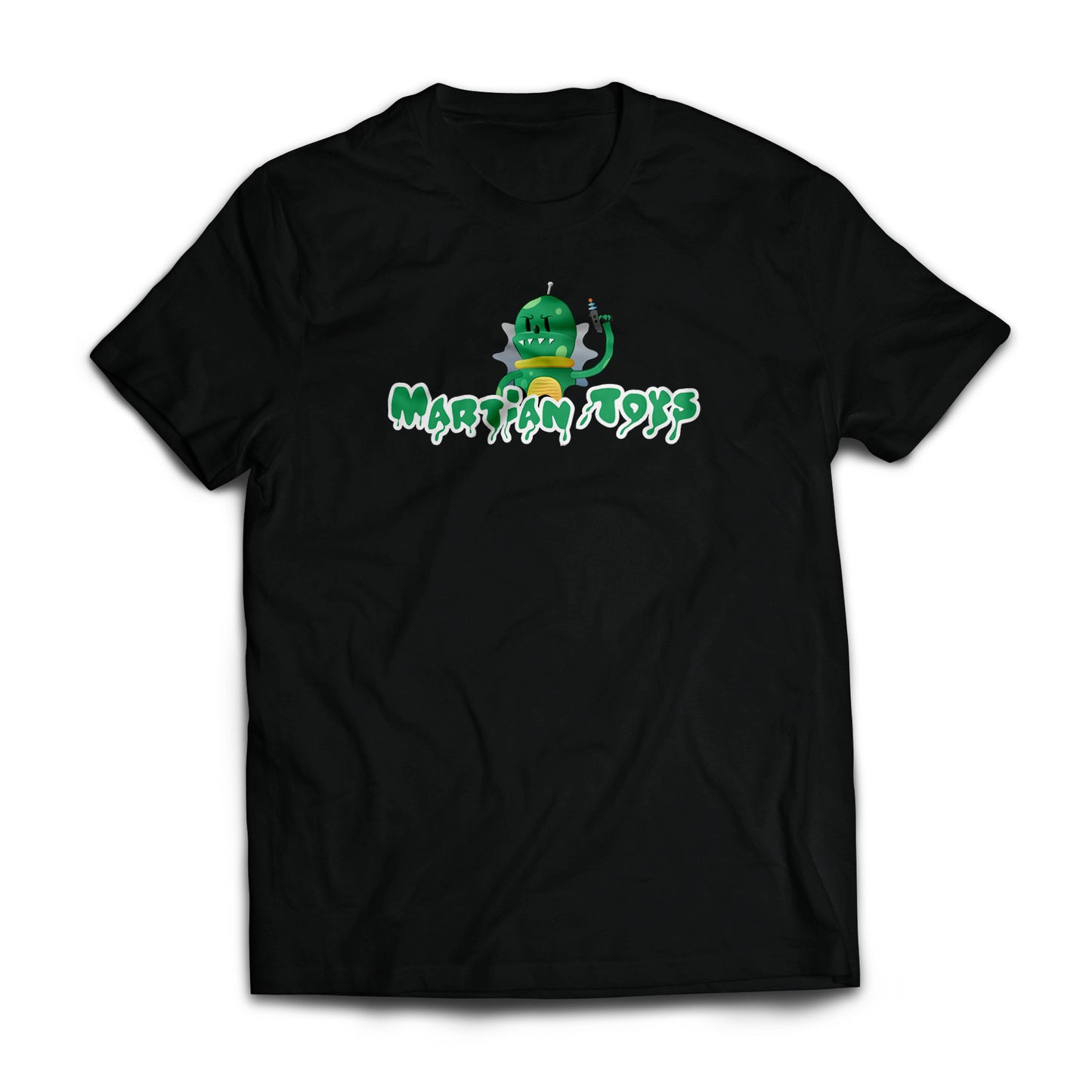 Green Alien Martian toys T-shirt by MrBiscuit