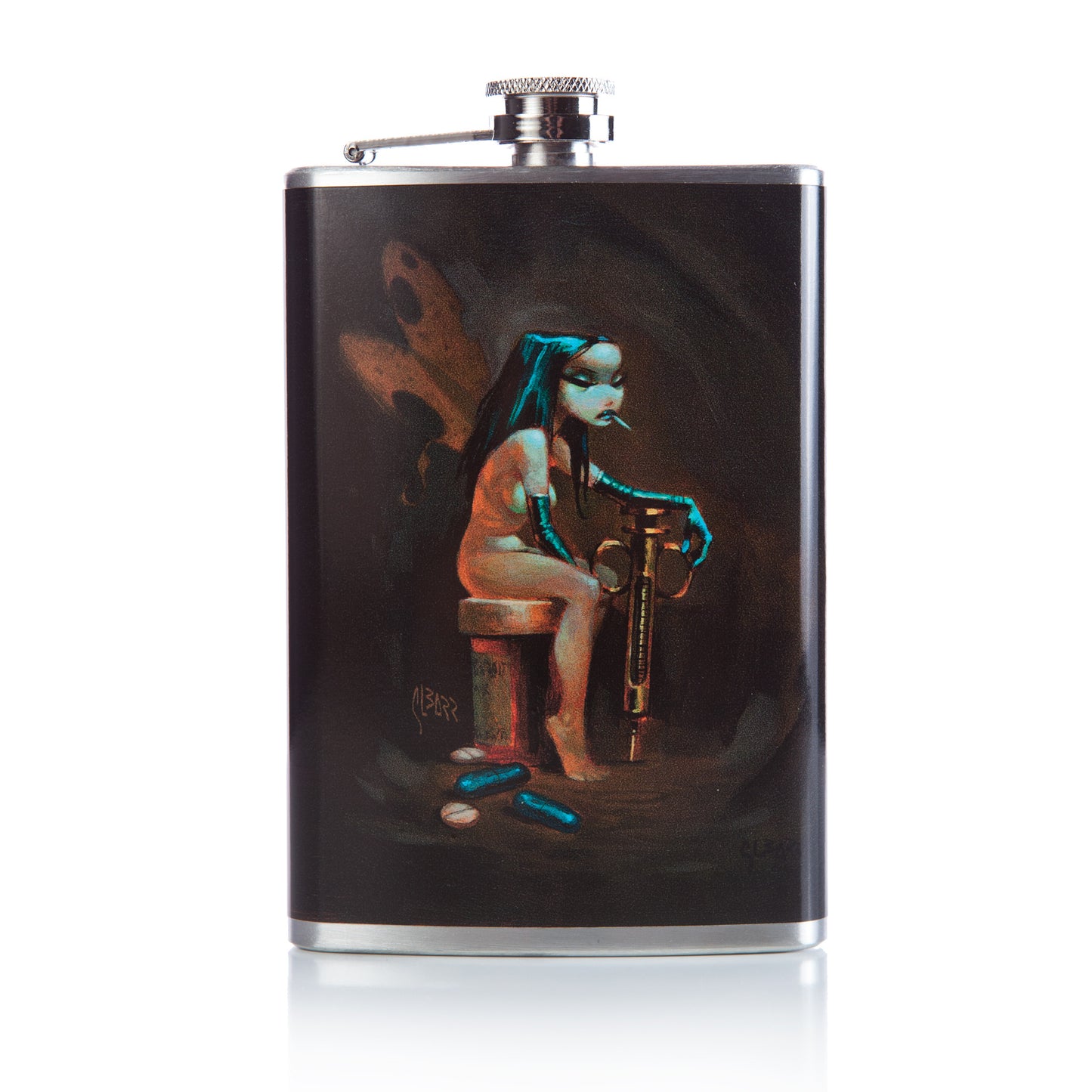 Glenn Barr DetroitLand Happiness - Flask