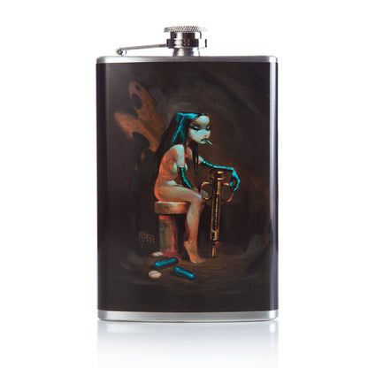 Glenn Barr DetroitLand Happiness - Flask