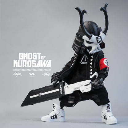 1:8 GHOST OF KUROSAWA ACTION FIGURES 8" 2GO Series #2 Kurosawa Original Black + Kurosawa White Ghost