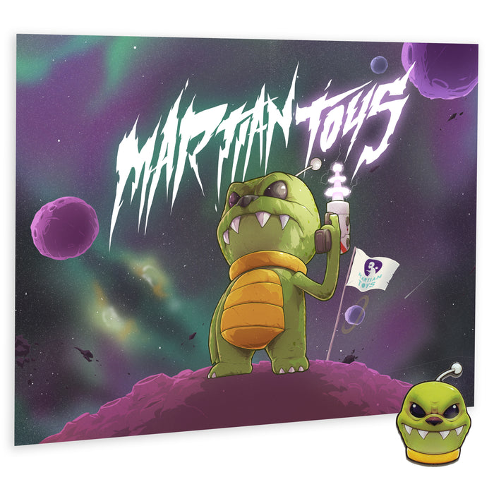 Martian Toys Print+Pinheadz Combo - designed by Chknhead
