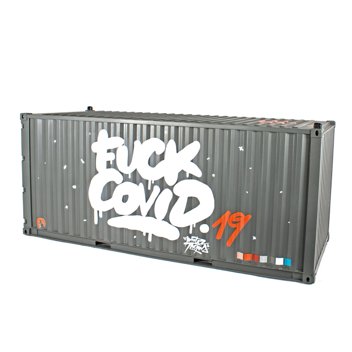 F*CK COVID 1:20 Scale Shipping Container by Mister Thoms x Martian Toys