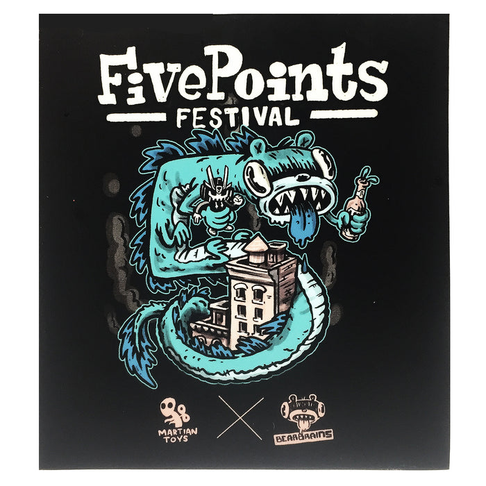 5PpointsFest Sticker by Nate Bear x Martian Toys