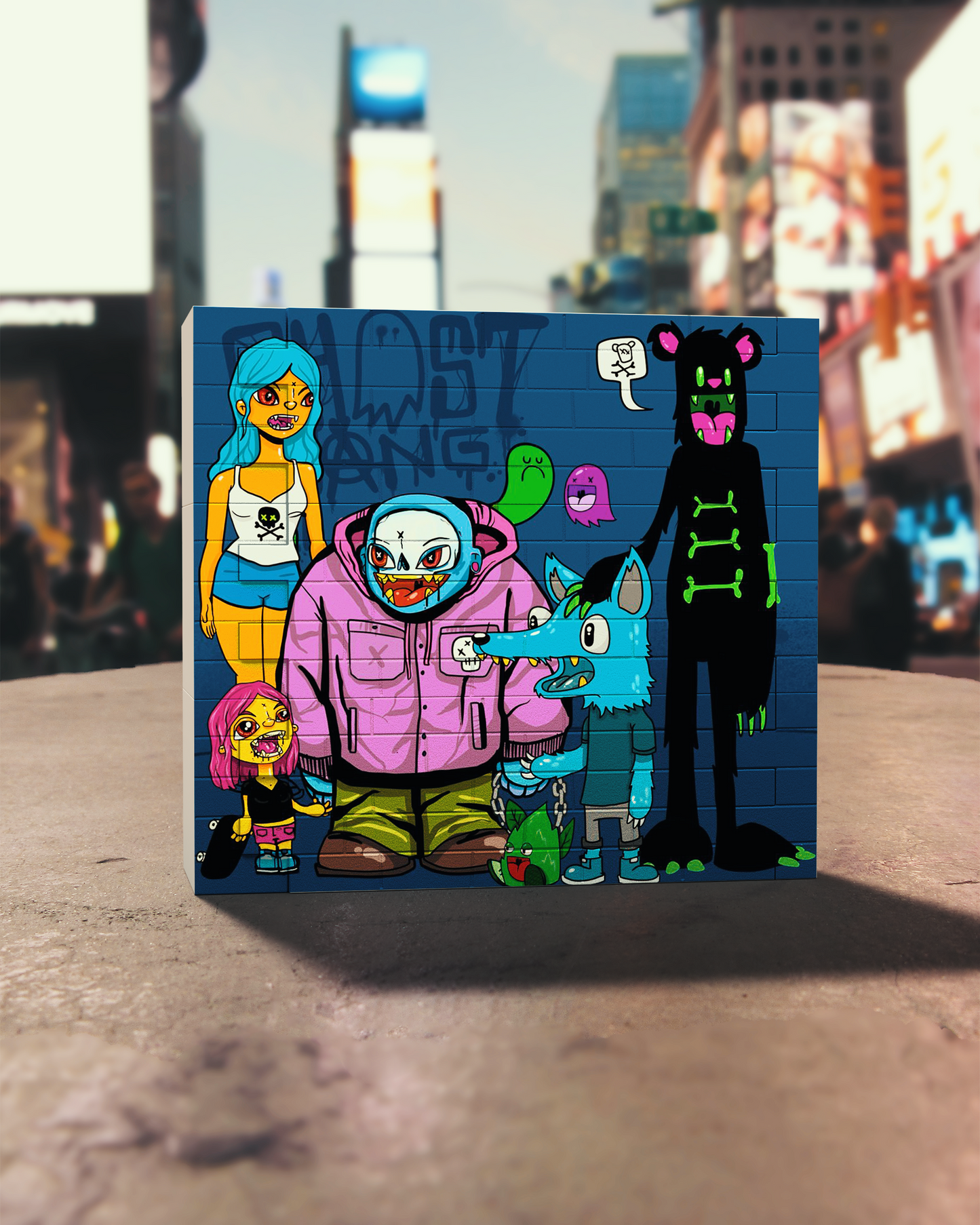 Blockbusterz - a Vinyl Mural Wall Set - 3 Piece DIY by Martian Toys