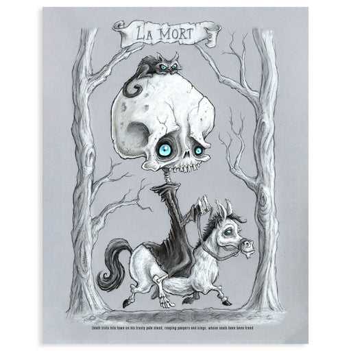 Imaginary Menagerie - Print - Death and His Donkey