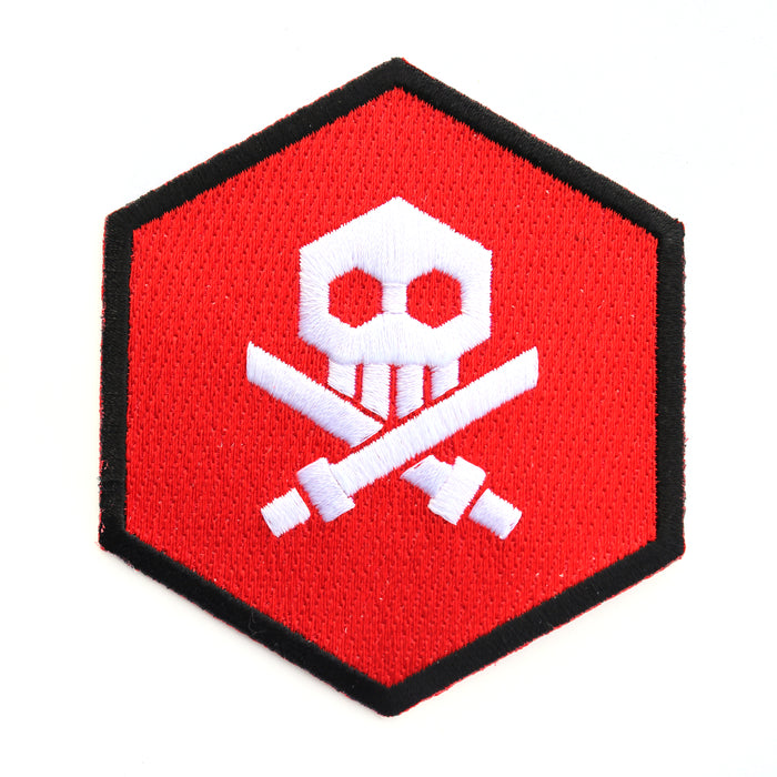 Quiccs Bulletpunk Iron On Patch RED