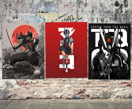 GOK, Mariko, Teq63 Artist Prints by QUICCS