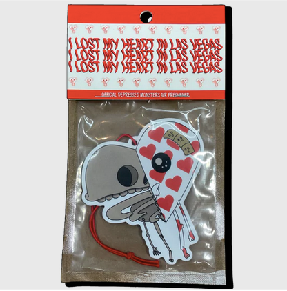 Mothership's Lonely Hearts Club - "I Lost My Heart In Las Vegas" Air Freshener by Depressed Monsters