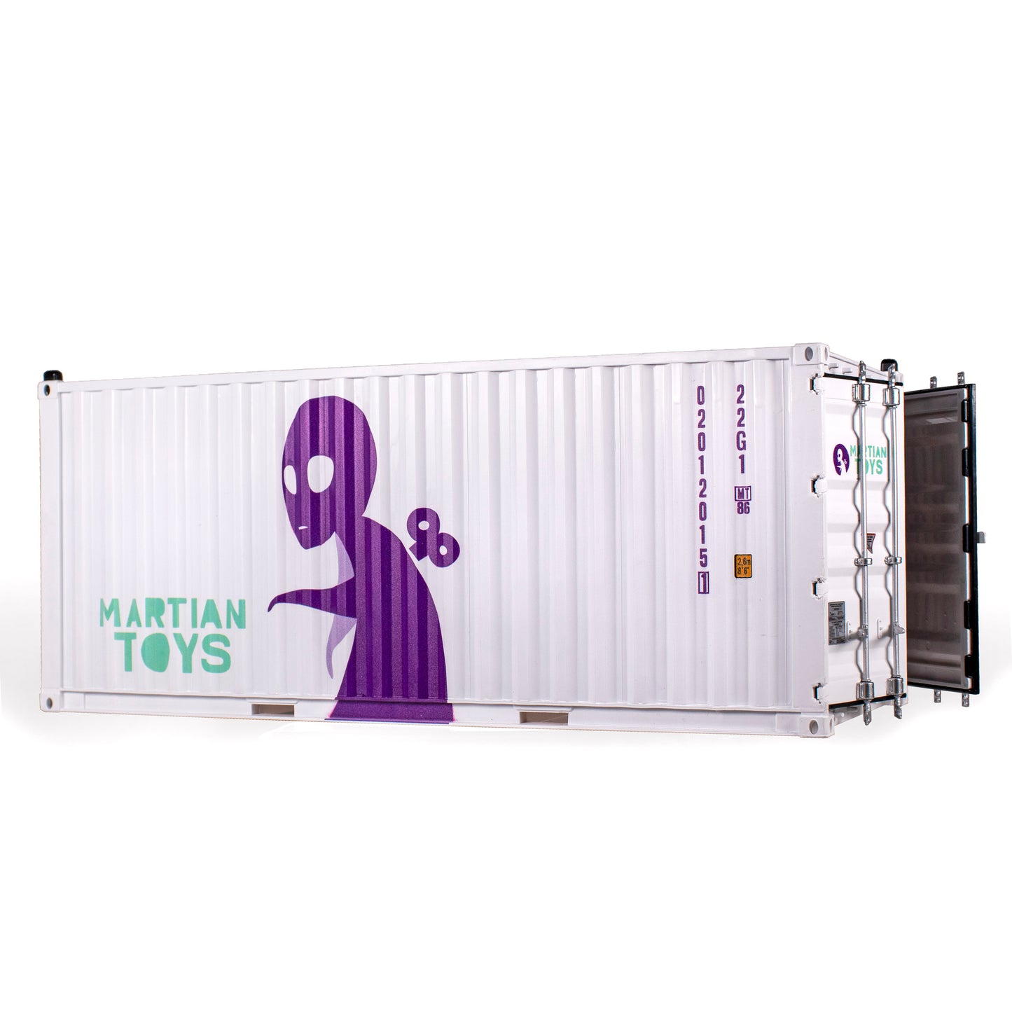 1:20 Scale Container - White #1 "VOID" DIY Martian Toys Shipping Crate