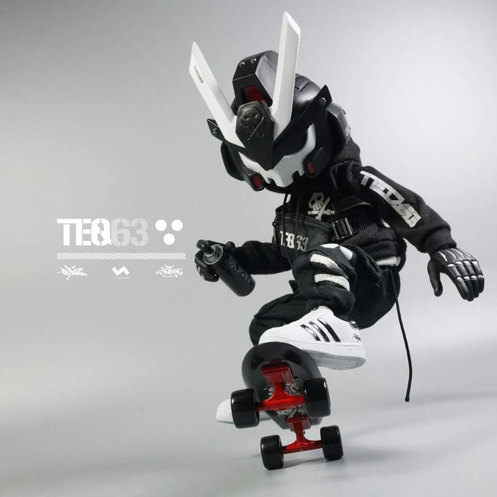 1:8 TEQ63 ACTION FIGURES 8" 2GO Series #1 OG Black + Ghost White by JT Studio x Quiccs