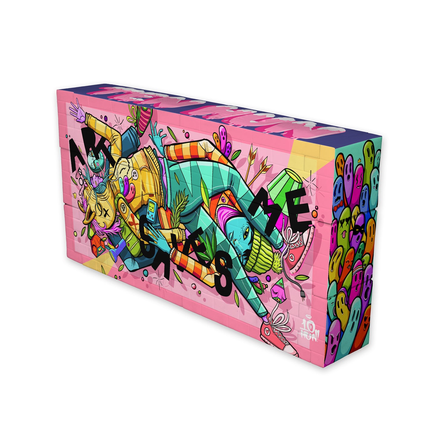 BLOCKBUSTERZ - a Vinyl Mural Wall Set - 6 Piece by Ten Hundred x Martian Toys