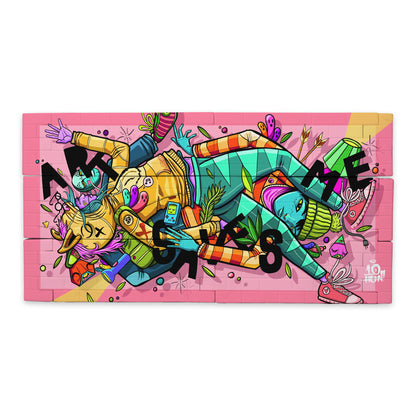 BLOCKBUSTERZ - a Vinyl Mural Wall Set - 6 Piece by Ten Hundred x Martian Toys