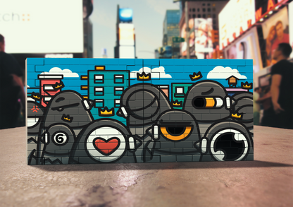 Blockbusterz - a Vinyl Mural Wall Set - 3 Piece DIY by Martian Toys