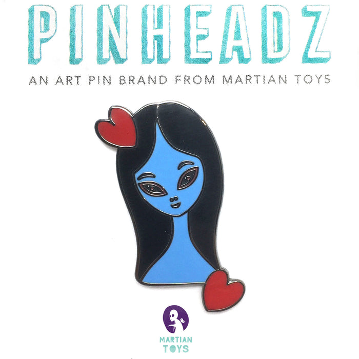 PinHeadz - Ana Bagayan - Blue Girl with Hearts
